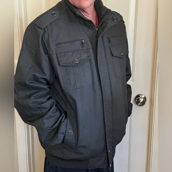 TACVASEN Men's Large Winter Outdoor Jacket Casual Cargo Coat with Multi Pockets - Picture 2 of 15